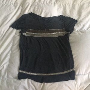 All Saints hand embellished t-shirt